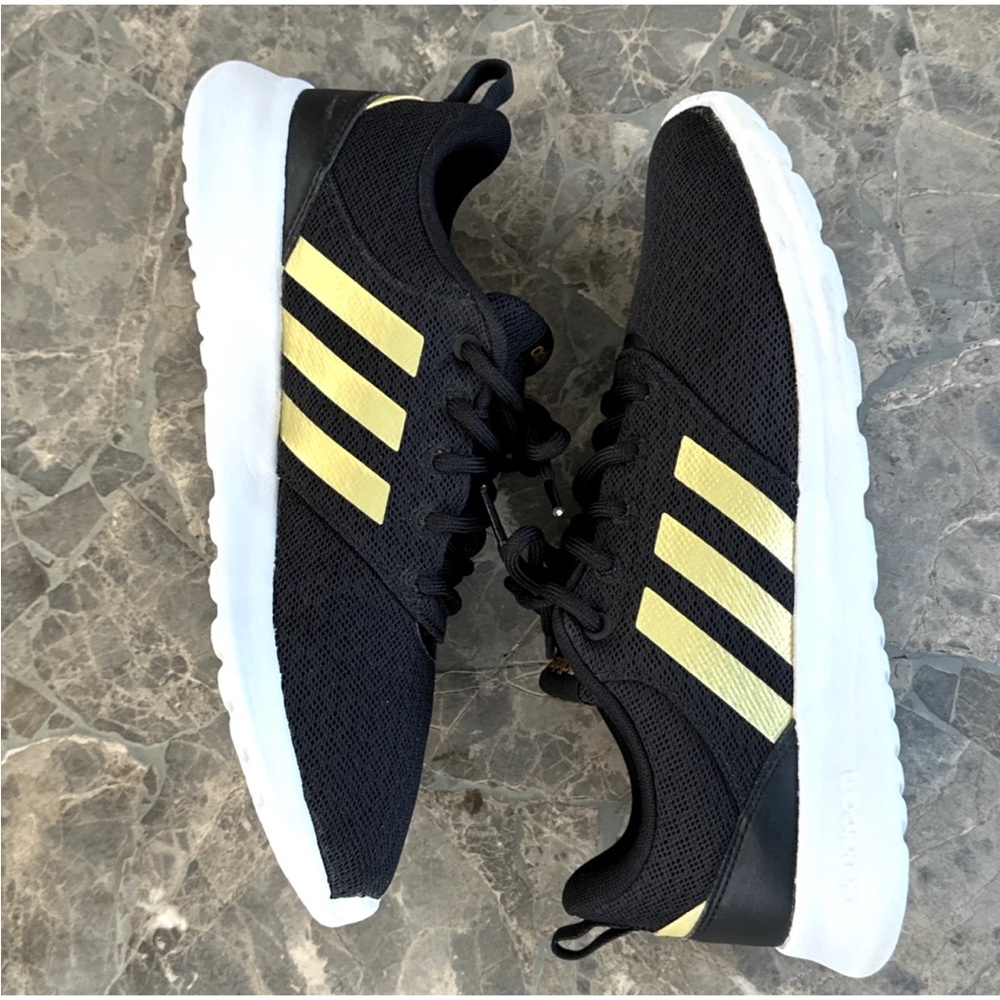 Adidas Womens QT Racer 2.0 H05800 Black Running Shoes Sneakers Size 9 - Picture 5 of 11